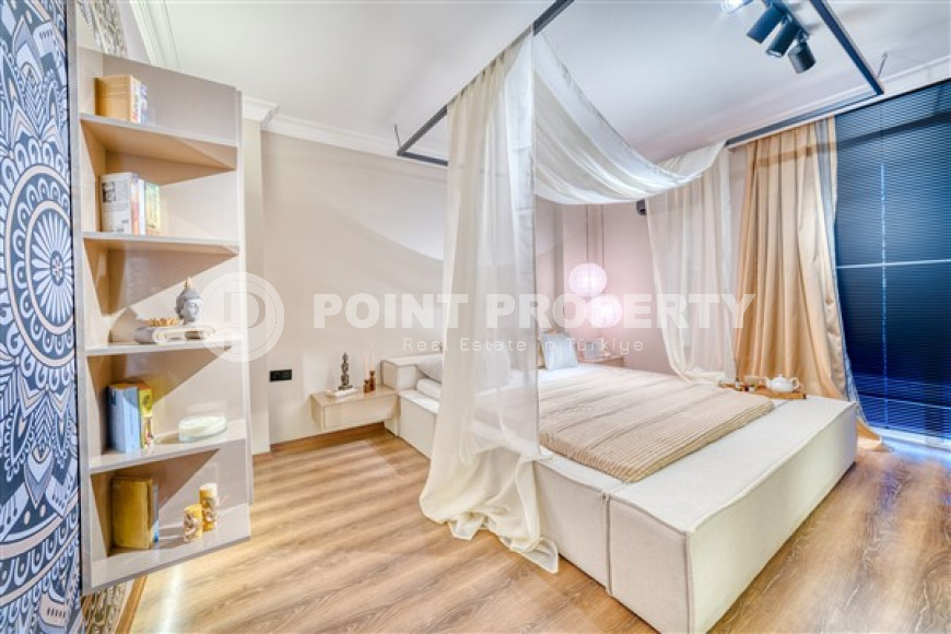 Двухуровневые апартаменты с дизайнерским интерьером, 250 м2 в районе Тосмур, с 3 ванными комнатами и 4 балконами-id-2827-фото-10