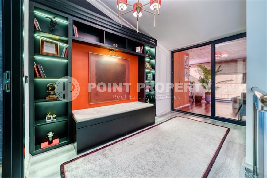 Двухуровневые апартаменты с дизайнерским интерьером, 250 м2 в районе Тосмур, с 3 ванными комнатами и 4 балконами-id-2827-фото-14