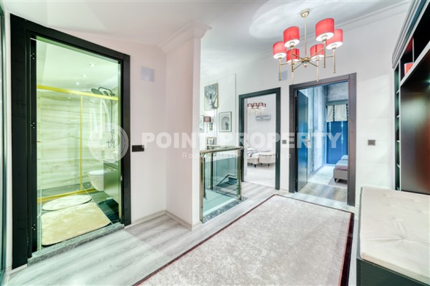 Двухуровневые апартаменты с дизайнерским интерьером, 250 м2 в районе Тосмур, с 3 ванными комнатами и 4 балконами-id-2827-фото-17