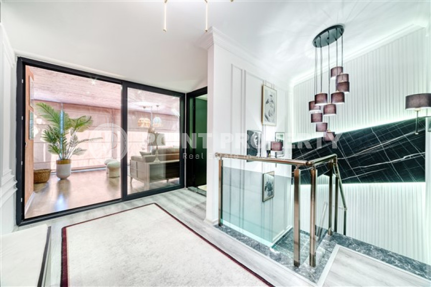 Двухуровневые апартаменты с дизайнерским интерьером, 250 м2 в районе Тосмур, с 3 ванными комнатами и 4 балконами-id-2827-фото-18