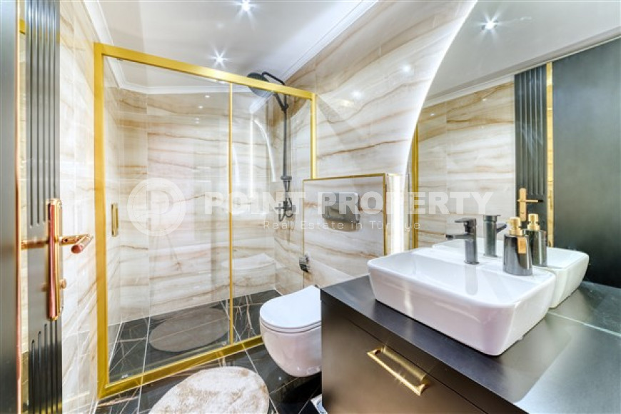 Двухуровневые апартаменты с дизайнерским интерьером, 250 м2 в районе Тосмур, с 3 ванными комнатами и 4 балконами-id-2827-фото-19