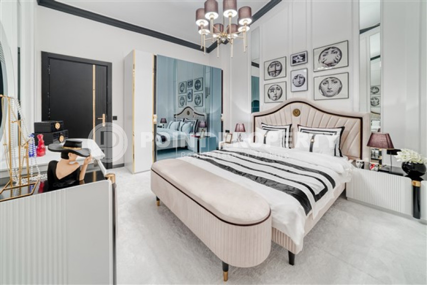 Двухуровневые апартаменты с дизайнерским интерьером, 250 м2 в районе Тосмур, с 3 ванными комнатами и 4 балконами-id-2827-фото-20