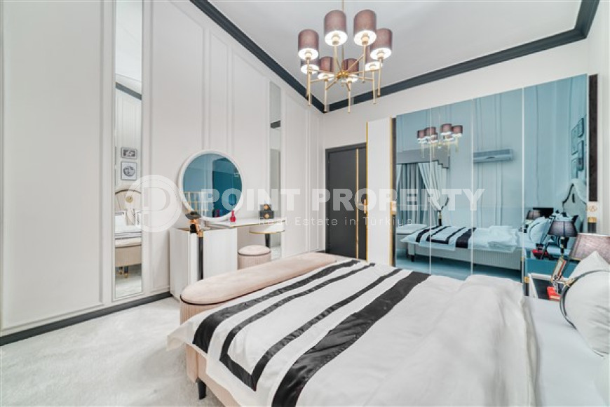Двухуровневые апартаменты с дизайнерским интерьером, 250 м2 в районе Тосмур, с 3 ванными комнатами и 4 балконами-id-2827-фото-21