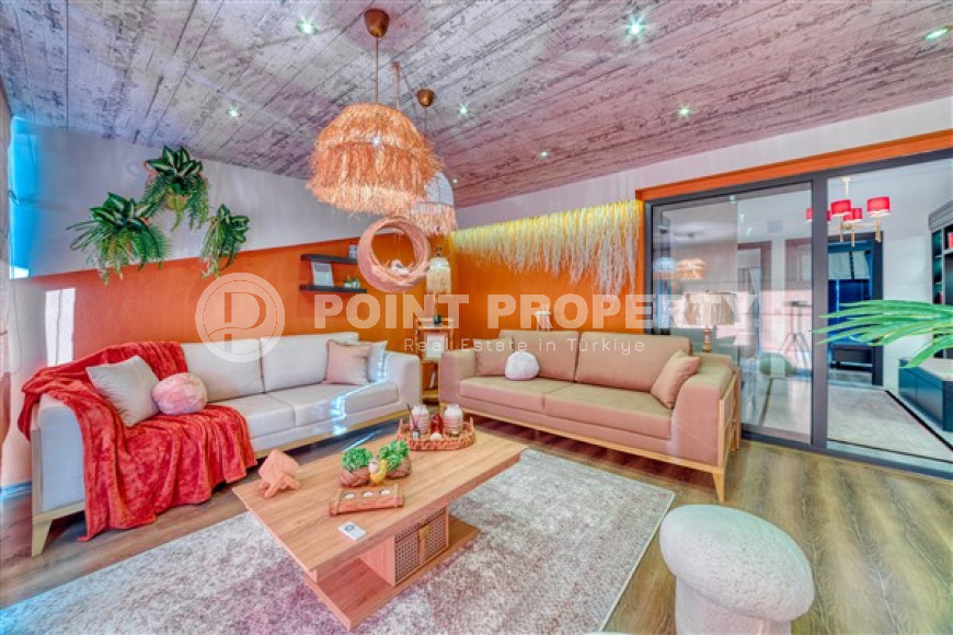 Двухуровневые апартаменты с дизайнерским интерьером, 250 м2 в районе Тосмур, с 3 ванными комнатами и 4 балконами-id-2827-фото-22