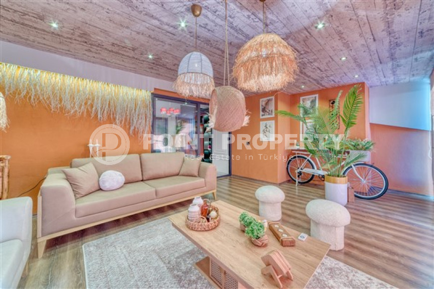 Двухуровневые апартаменты с дизайнерским интерьером, 250 м2 в районе Тосмур, с 3 ванными комнатами и 4 балконами-id-2827-фото-23