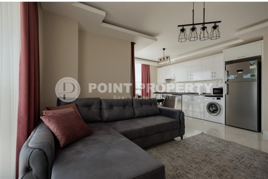 Stylish 1+1 apartment on the 8th floor of the residence, Mahmutlar, Alanya, with mountain views-id-2831-photo-14