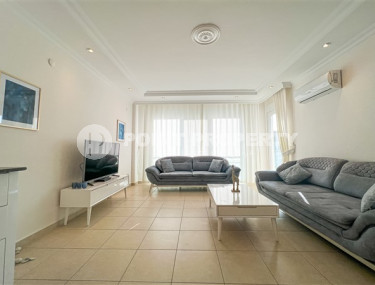 Светлый пентхаус в охраняемом комплексе 2011 года постройки, 120 м2, с мебелью, Оба-id-2840-фото-2