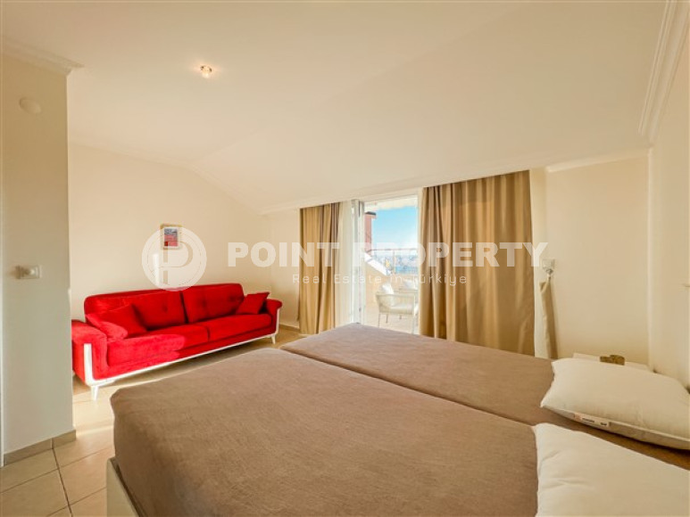 Светлый пентхаус в охраняемом комплексе 2011 года постройки, 120 м2, с мебелью, Оба-id-2840-фото-12