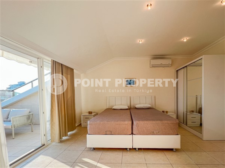 Светлый пентхаус в охраняемом комплексе 2011 года постройки, 120 м2, с мебелью, Оба-id-2840-фото-13