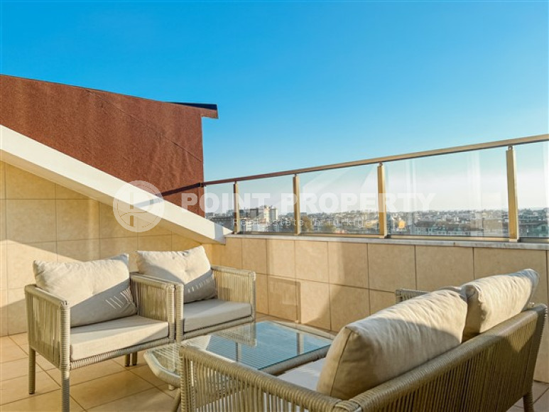 Светлый пентхаус в охраняемом комплексе 2011 года постройки, 120 м2, с мебелью, Оба-id-2840-фото-15