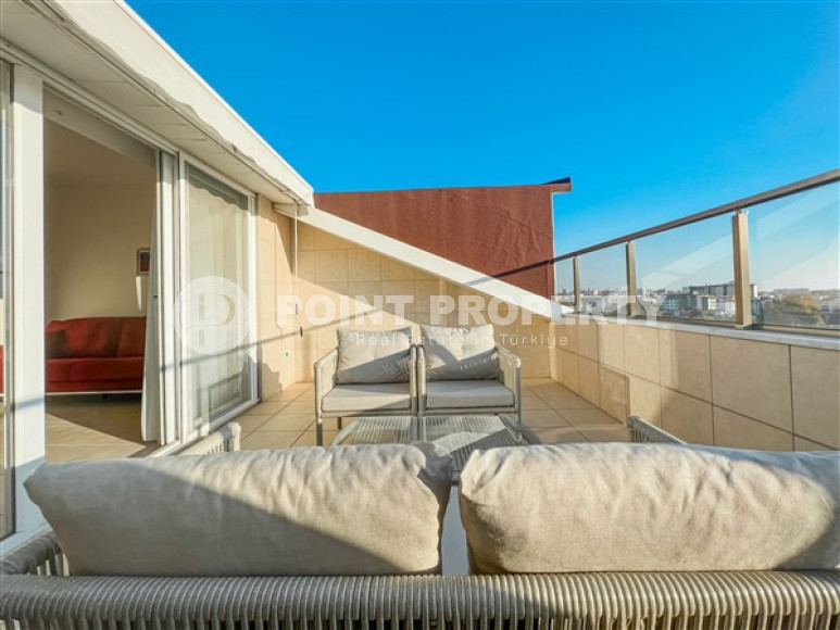 Светлый пентхаус в охраняемом комплексе 2011 года постройки, 120 м2, с мебелью, Оба-id-2840-фото-16