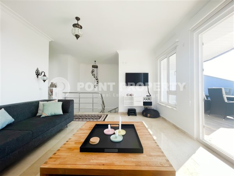 Видовой пятикомнатный дуплекс 240 м2 с двумя балконами и террасой с обзором на море и горы, Тосмур, Аланья-id-2842-фото-20