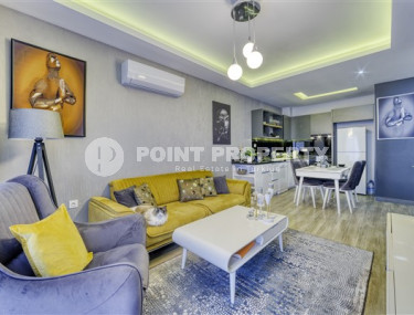 Stylish apartment 60 m2, 300 meters from the sea, in a complex with infrastructure, Mahmutlar district-id-2847-photo-1