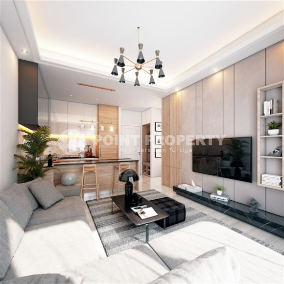 One-room apartment in a premium class residence under construction in the Mahmutlar area, 59 m2.-id-1254-photo-7