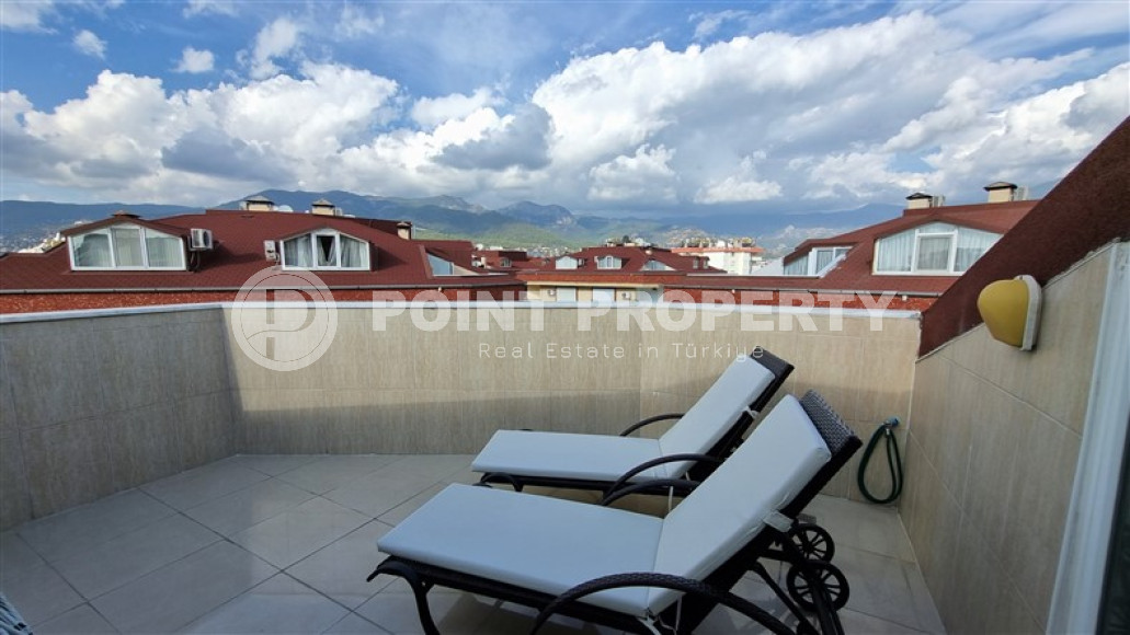 Двухуровневый меблированный пентхаус 4+1 рядом с морем, Оба, Алания-id-2865-фото-2