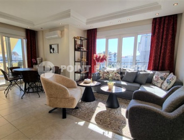 Spacious three-room duplex 120 m² with access to the roof in a cozy complex in Oba, Alanya-id-2866-photo-1