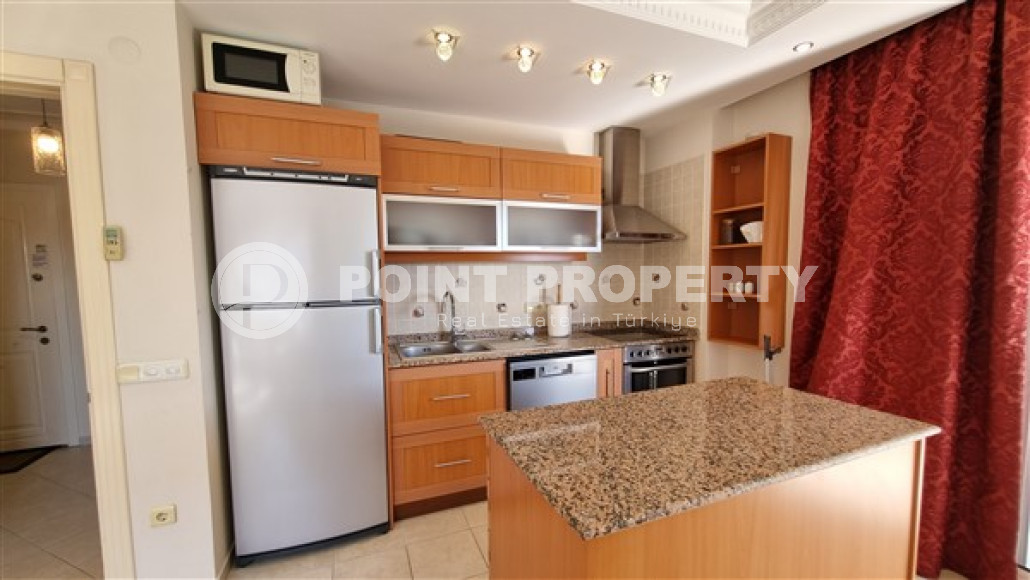 Вместительный трехкомнатный дуплекс 120 м² с выходом на крышу в уютном комплексе в районе Оба, Алания-id-2866-фото-9