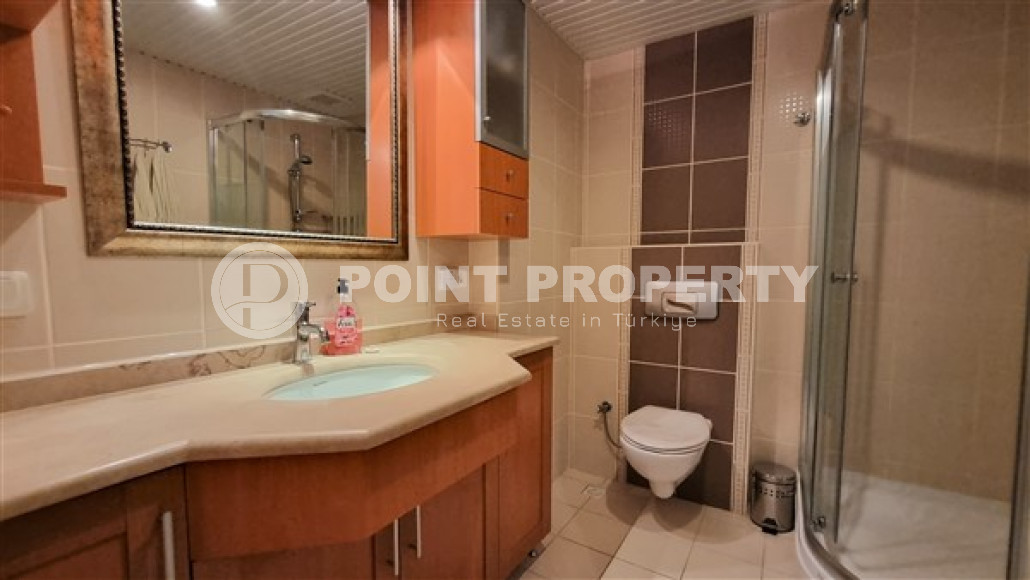 Вместительный трехкомнатный дуплекс 120 м² с выходом на крышу в уютном комплексе в районе Оба, Алания-id-2866-фото-14