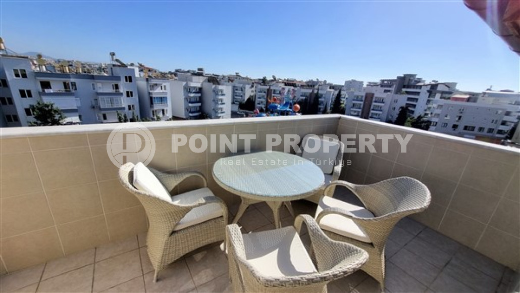 Вместительный трехкомнатный дуплекс 120 м² с выходом на крышу в уютном комплексе в районе Оба, Алания-id-2866-фото-20