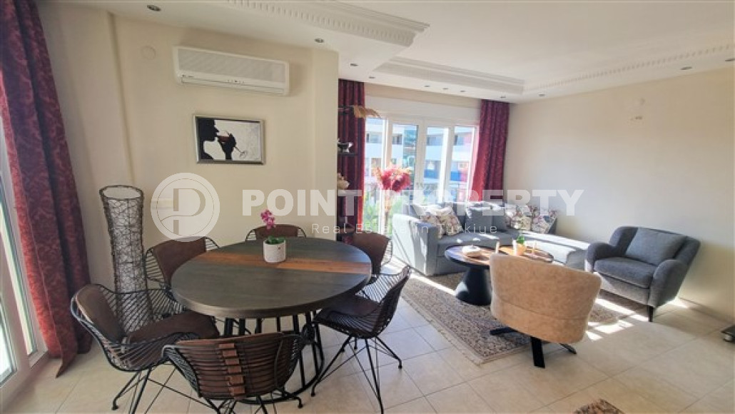 Вместительный трехкомнатный дуплекс 120 м² с выходом на крышу в уютном комплексе в районе Оба, Алания-id-2866-фото-22