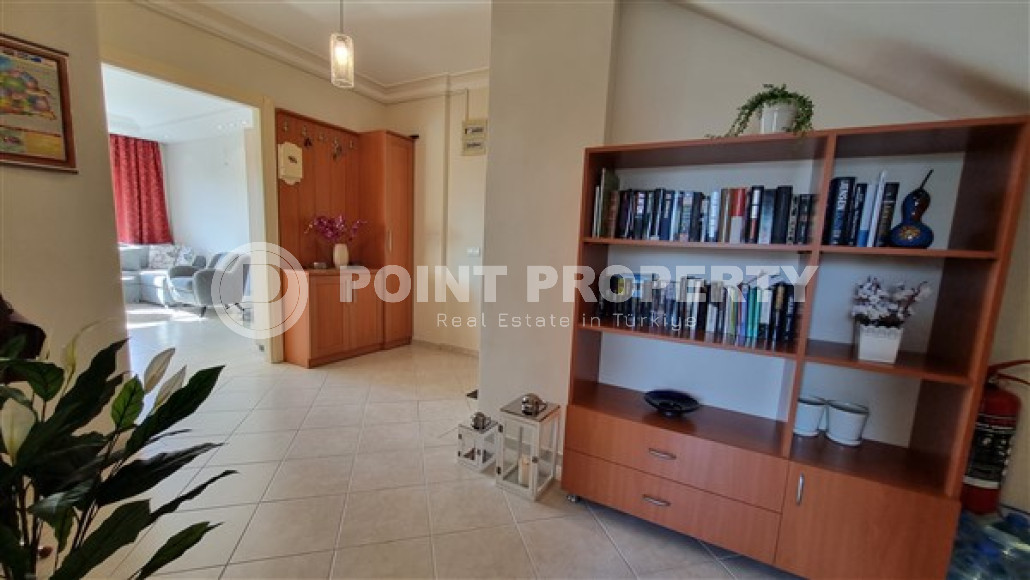 Вместительный трехкомнатный дуплекс 120 м² с выходом на крышу в уютном комплексе в районе Оба, Алания-id-2866-фото-27