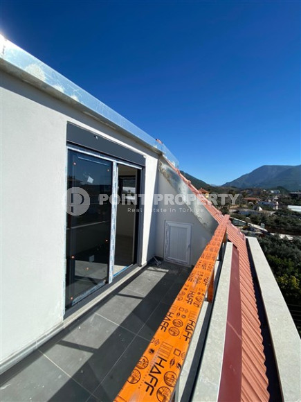 Огромный светлый дуплекс 3+1 с выходом на крышу и потрясающим панорамным видом на море и крепость, Оба, Алания-id-2868-фото-7