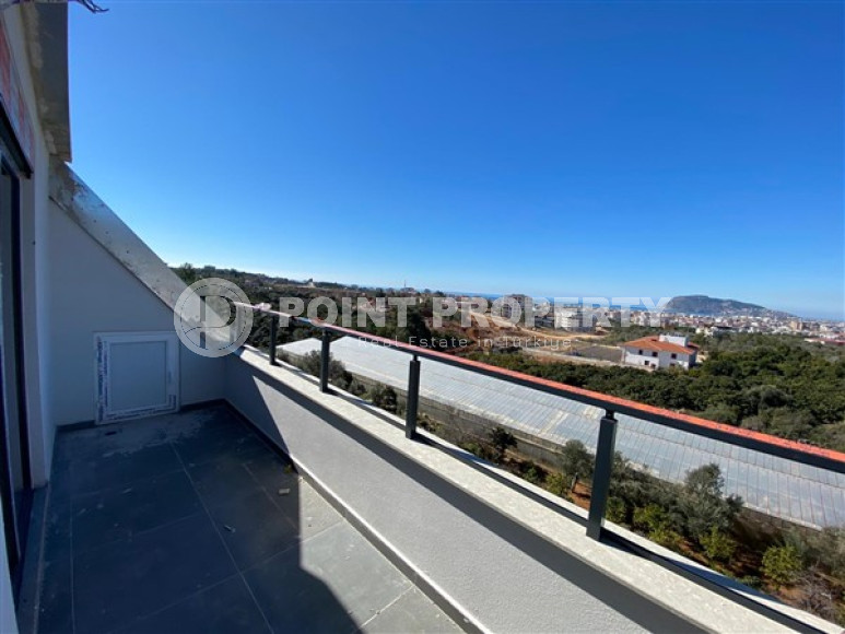 Огромный светлый дуплекс 3+1 с выходом на крышу и потрясающим панорамным видом на море и крепость, Оба, Алания-id-2868-фото-15