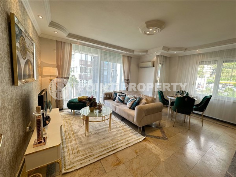 Респектабельные апартаменты 110 м2, в доме 2010 года с двумя балконами, центральная часть Аланьи-id-2870-фото-14