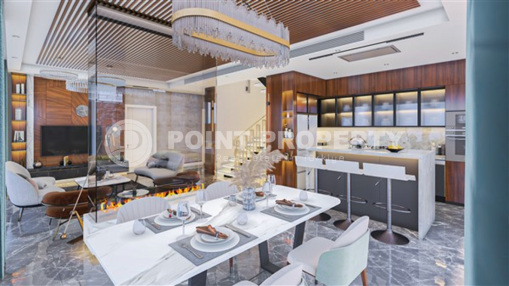 Luxury investment project, duplex villas with an area of 305 m2 with an 8+1 layout, located in the Tepe area, Alanya-id-2874-photo-2