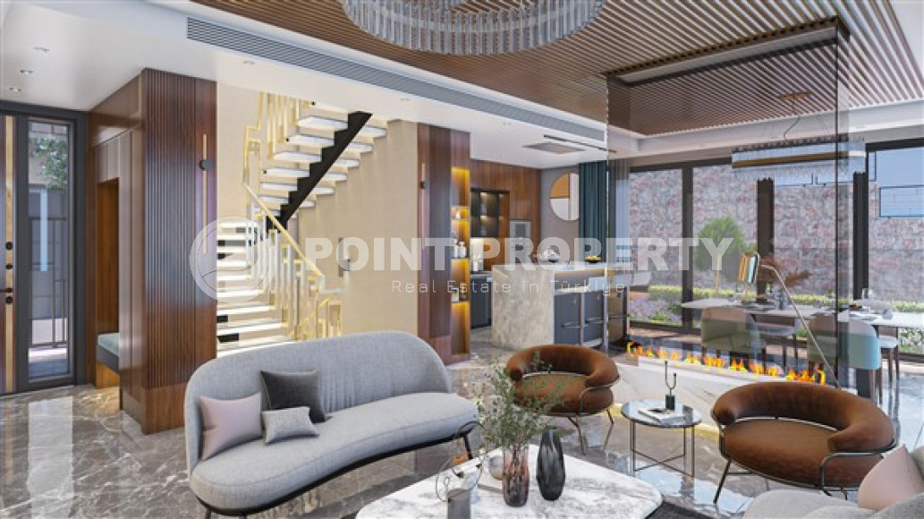 Luxury investment project, duplex villas with an area of 305 m2 with an 8+1 layout, located in the Tepe area, Alanya-id-2874-photo-3