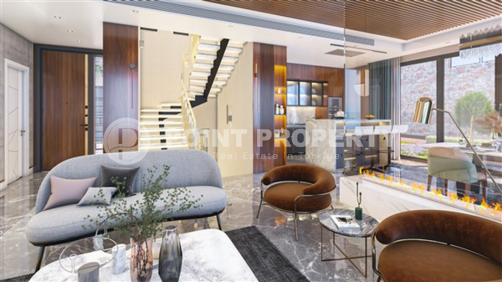 Luxury investment project, duplex villas with an area of 305 m2 with an 8+1 layout, located in the Tepe area, Alanya-id-2874-photo-5