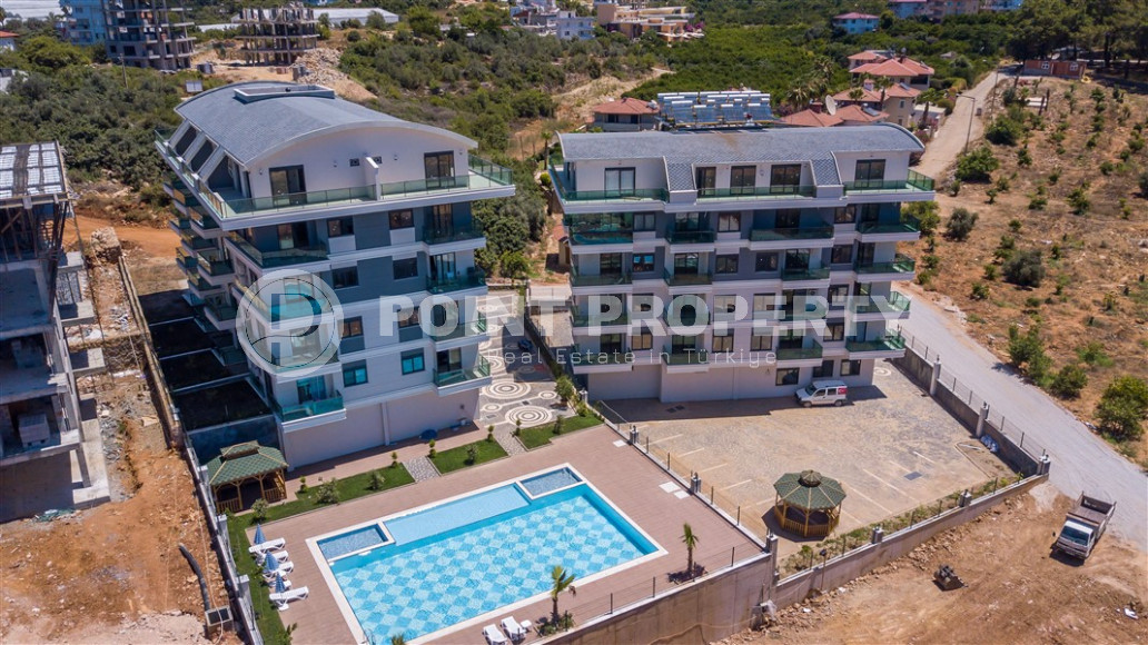 Furnished two-room apartment with an area of 47 m2. Oba district.-id-1255-photo-4