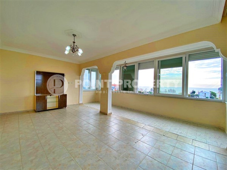 Просторная видовая квартира 120 м² с двумя спальнями и отдельной кухней, у моря, по привлекательной цене, район Инжекум, Алания-id-2883-фото-4