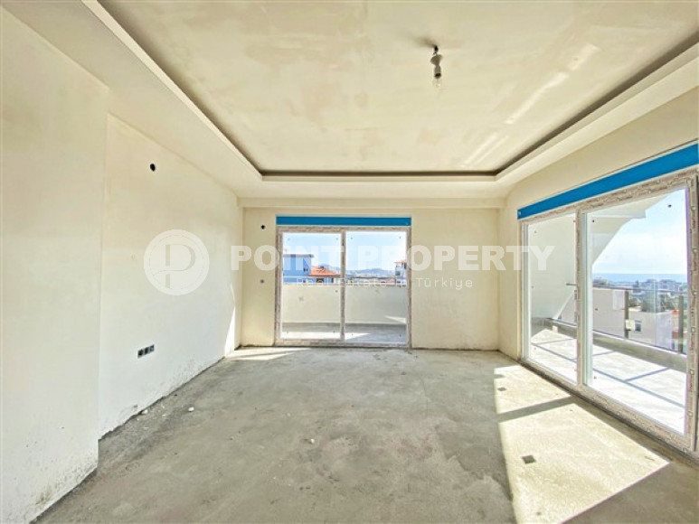 View penthouse 4+1 large area with sea views, in a new house, at an attractive price, Payallar, Alanya-id-2885-photo-7