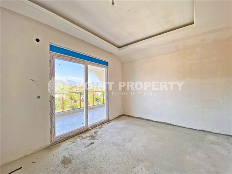 View penthouse 4+1 large area with sea views, in a new house, at an attractive price, Payallar, Alanya-id-2885-photo-19