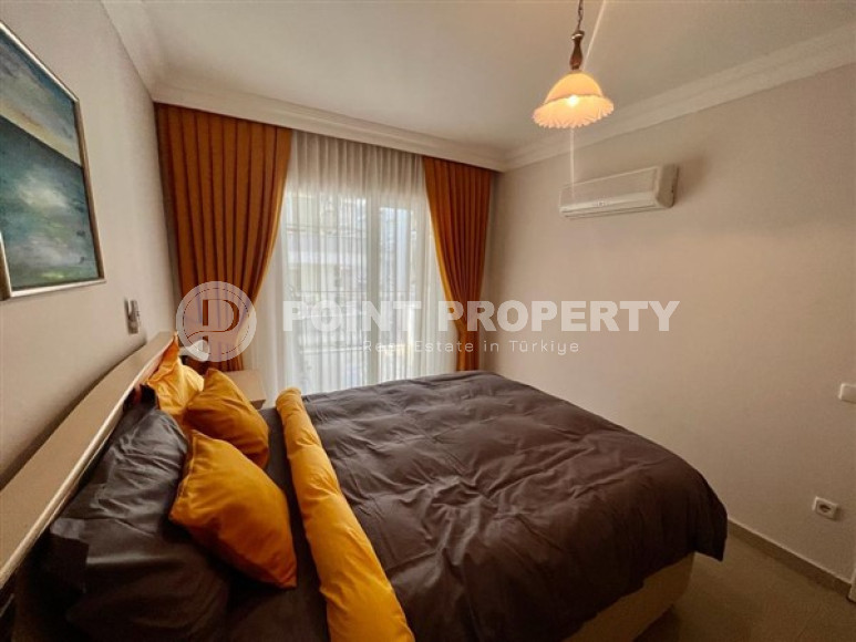 Атмосферная трёхкомнатная квартира, 110 м2, в районе Оба, Аланья на 2 этаже в доме с двумя балконами-id-2889-фото-9