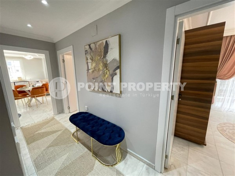 Фешенебельные апартаменты 2+1 с дизайнерским ремонтом, у моря в районе Оба, Аланья.-id-2898-фото-15