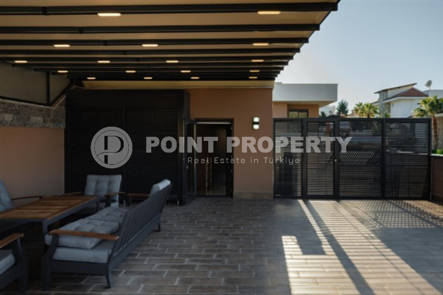 Респектабельная дуплексная вилла 230 м2 с земельным участком 400 м2, Каргыджак, Аланья-id-2907-фото-7