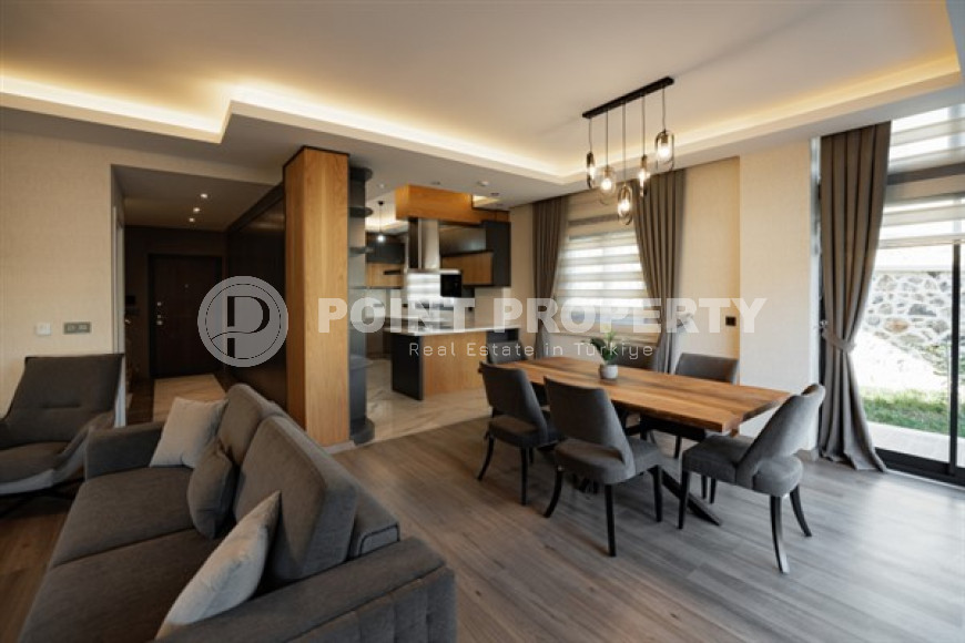 Респектабельная дуплексная вилла 230 м2 с земельным участком 400 м2, Каргыджак, Аланья-id-2907-фото-14