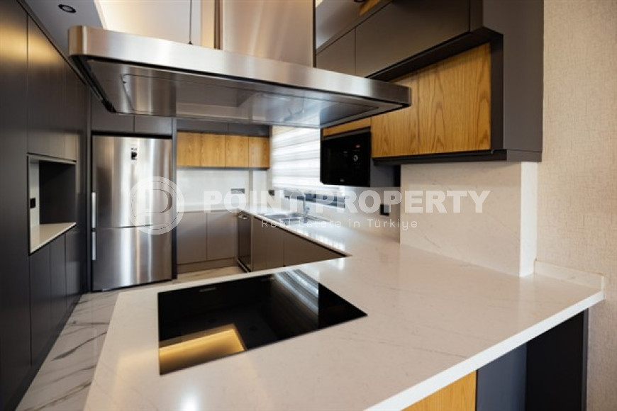 Респектабельная дуплексная вилла 230 м2 с земельным участком 400 м2, Каргыджак, Аланья-id-2907-фото-23