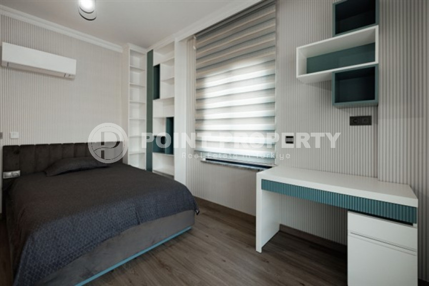 Респектабельная дуплексная вилла 230 м2 с земельным участком 400 м2, Каргыджак, Аланья-id-2907-фото-26