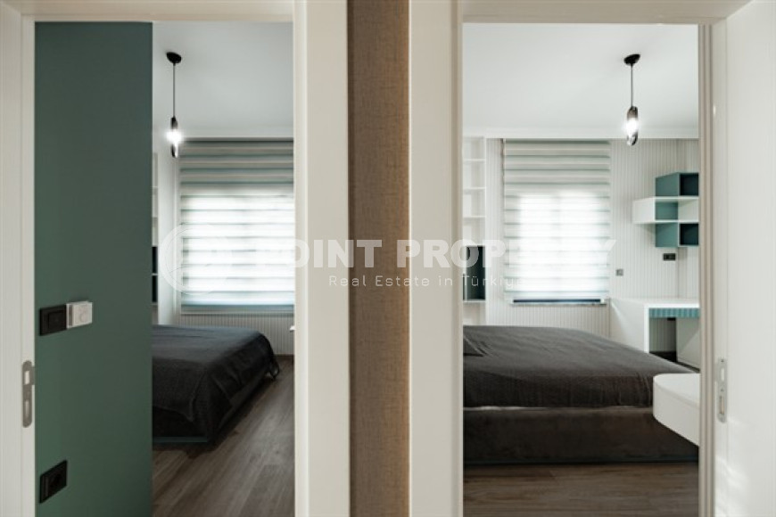 Респектабельная дуплексная вилла 230 м2 с земельным участком 400 м2, Каргыджак, Аланья-id-2907-фото-28