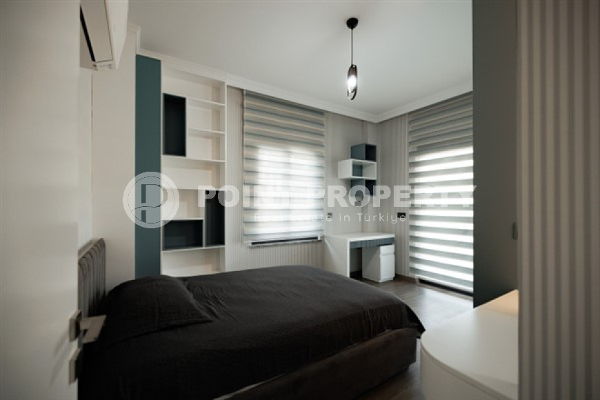 Респектабельная дуплексная вилла 230 м2 с земельным участком 400 м2, Каргыджак, Аланья-id-2907-фото-31