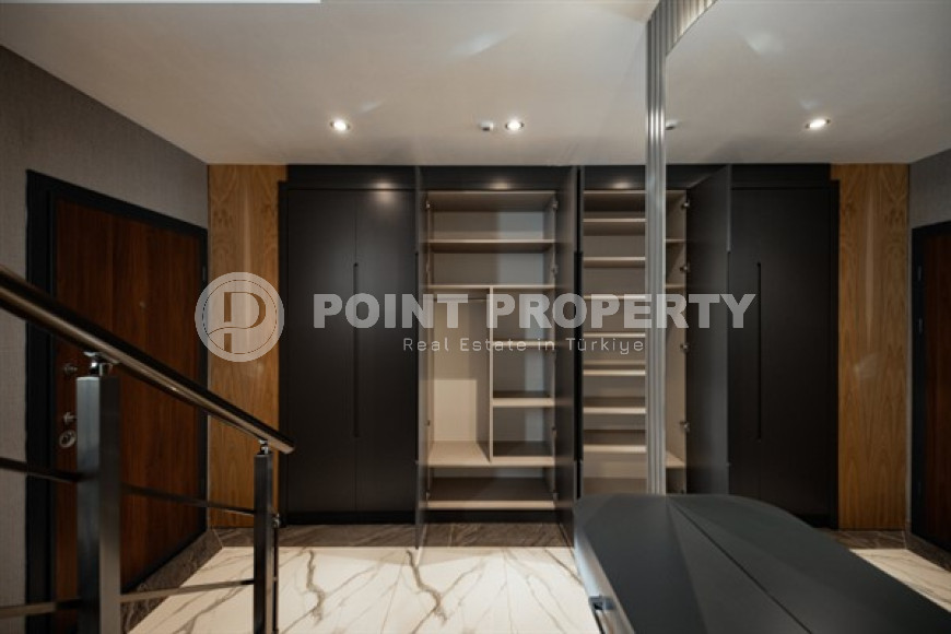 Респектабельная дуплексная вилла 230 м2 с земельным участком 400 м2, Каргыджак, Аланья-id-2907-фото-40