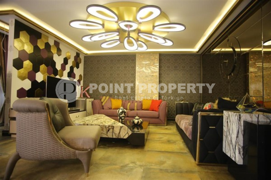 Дизайнерский дуплекс 220 м2  в районе Оба, Аланья, с роскошной мебелью-id-2909-фото-3
