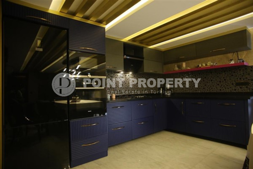 Дизайнерский дуплекс 220 м2  в районе Оба, Аланья, с роскошной мебелью-id-2909-фото-7