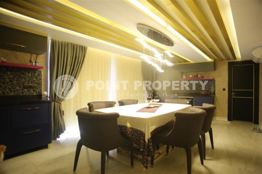 Дизайнерский дуплекс 220 м2  в районе Оба, Аланья, с роскошной мебелью-id-2909-фото-8