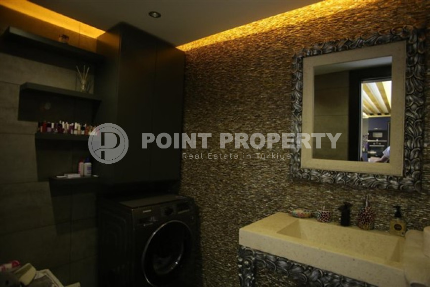 Дизайнерский дуплекс 220 м2  в районе Оба, Аланья, с роскошной мебелью-id-2909-фото-9