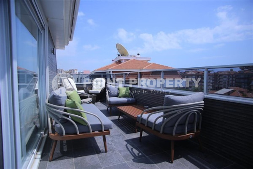 Дизайнерский дуплекс 220 м2  в районе Оба, Аланья, с роскошной мебелью-id-2909-фото-10