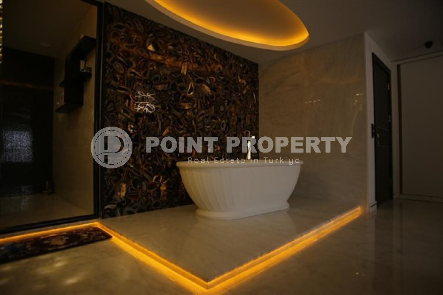 Дизайнерский дуплекс 220 м2  в районе Оба, Аланья, с роскошной мебелью-id-2909-фото-11